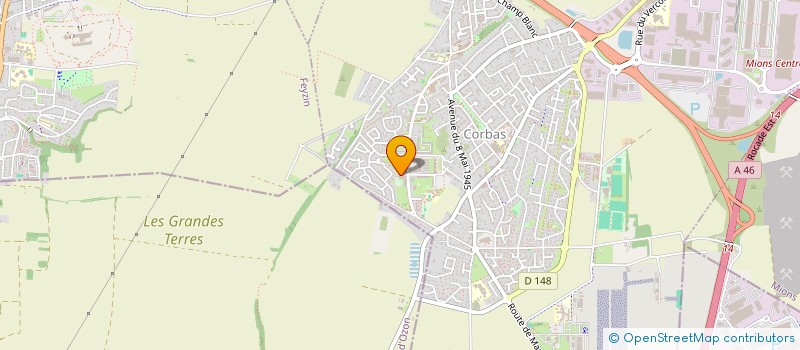 localisation de l'entreprise LES MARRONNIERS DE CORBAS à CORBAS