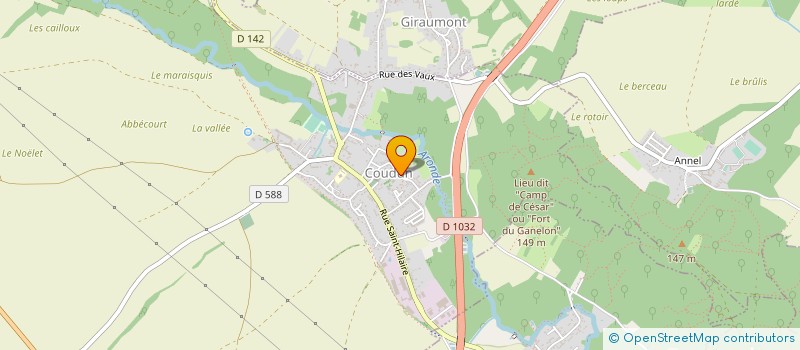 localisation de l'entreprise LES MARRONNIERS DE MELICOCQ  MELICOCQ