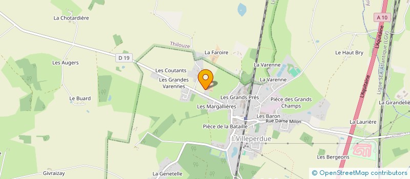 localisation de l'entreprise LES MARSAULES  VILLEPERDUE