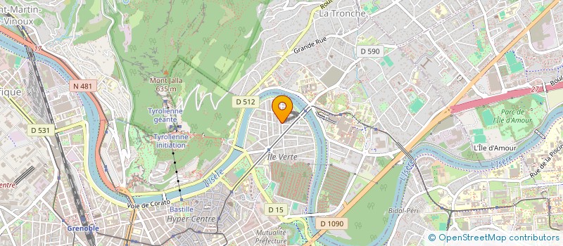 localisation de l'entreprise LES MARTINELLES  GRENOBLE