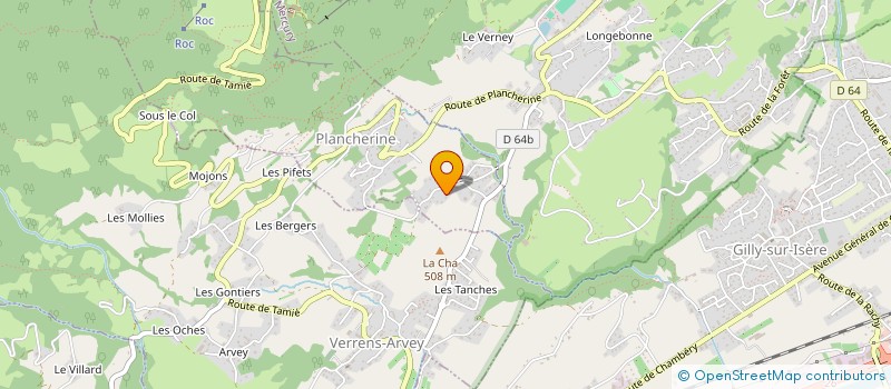 localisation de l'entreprise LES MARTINS  PLANCHERINE