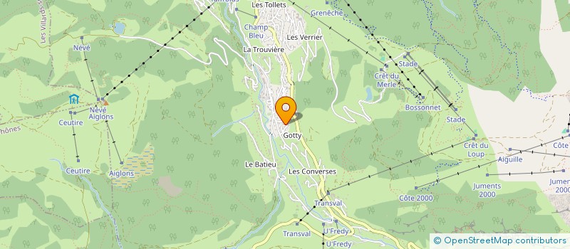 localisation de l'entreprise LES MARULES à LA CLUSAZ