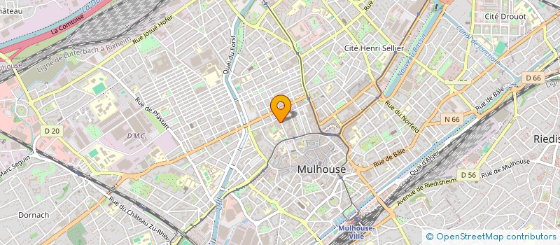 localisation de l'entreprise LES MAS à MULHOUSE