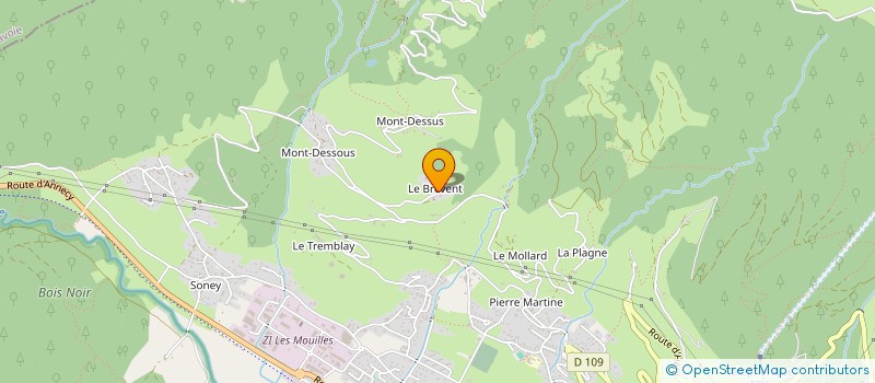 localisation de l'entreprise LES MAS DES AVA  UGINE