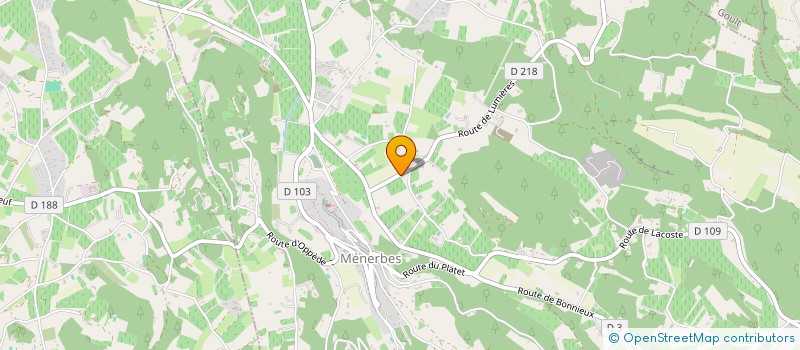 localisation de l'entreprise LES MAS DES MICOCOULIERS  MENERBES