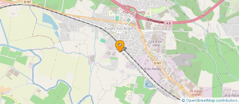localisation de l'entreprise LES MAS DU GOLFE à PUGET-SUR-ARGENS