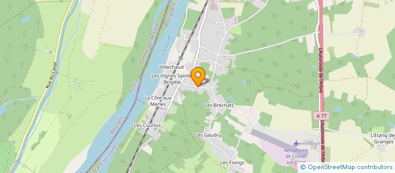 localisation de l'entreprise LES MAS DU GRAND CHAMP à COSNE COURS SUR LOIRE