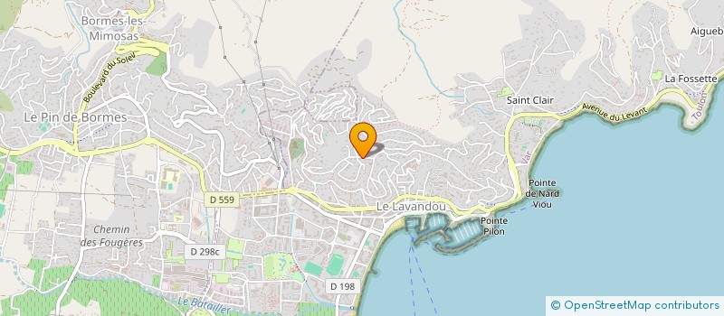 localisation de l'entreprise LES MAS DU LAVANDOU à LE LAVANDOU