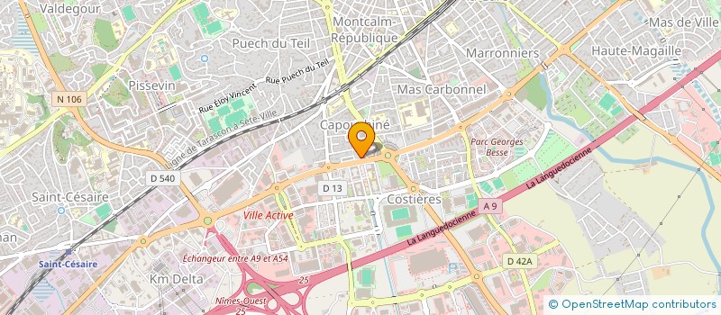 localisation de l'entreprise LES MAS DU ROUGADOU à NIMES