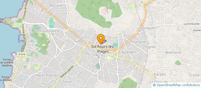 localisation de l'entreprise LES MAS DU SUD à SIX-FOURS-LES-PLAGES