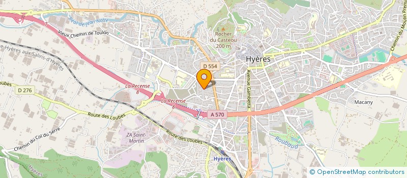 localisation de l'entreprise LES MAS FLEURIS à HYERES