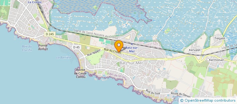 localisation de l'entreprise LES MASCAREIGNES  BATZ-SUR-MER