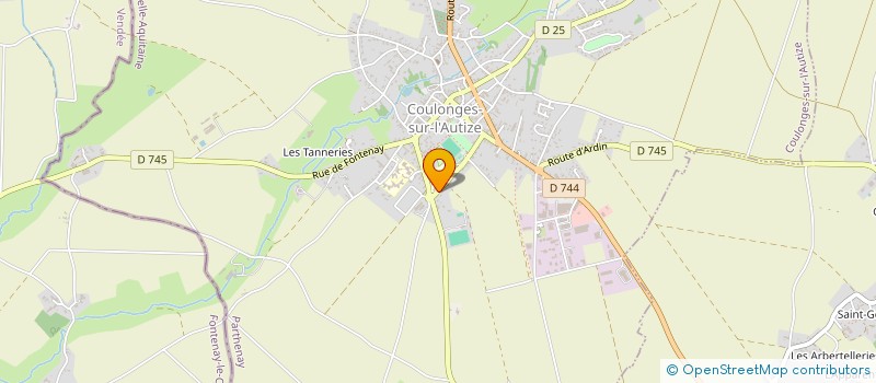 localisation de l'entreprise LES MASCAREIGNES  COULONGES-SUR-L'AUTIZE