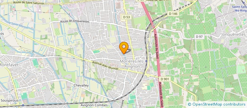 localisation de l'entreprise LES MASCARONS  MORIERES-LES-AVIGNON