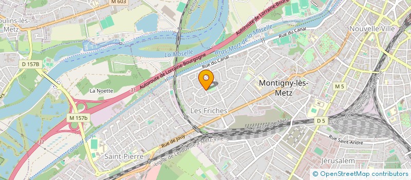 localisation de l'entreprise LES MASCOTTES CONCEPT STORE CANIN  MONTIGNY-LES-METZ