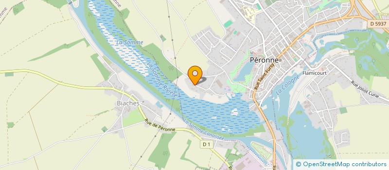 localisation de l'entreprise LES MASCRETTES  PERONNE