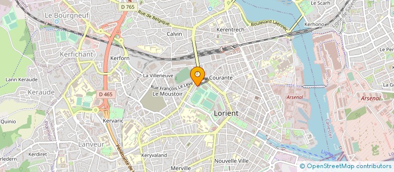 localisation de l'entreprise LES MAT'LOTS DU VENT  LORIENT