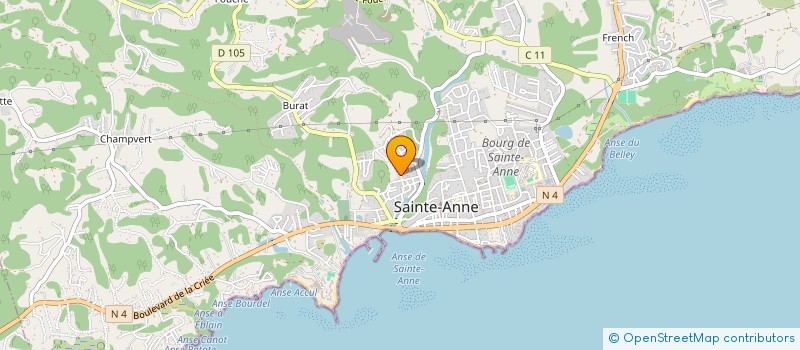 localisation de l'entreprise LES MATADO DE SAINTE ANNE  SAINTE-ANNE