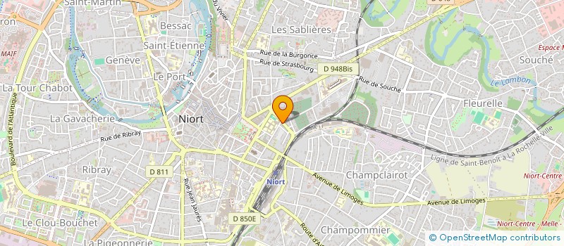 localisation de l'entreprise LES MATAPESTE  NIORT