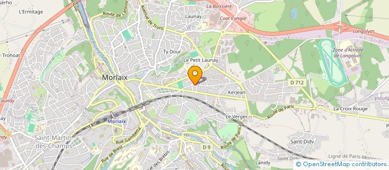 localisation de l'entreprise LES MATELOTS DU CABOULOT  MORLAIX