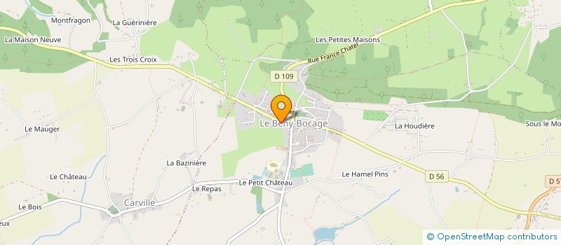 localisation de l'entreprise LES MATERIAUX BESACAIS LEPILEUR SAS à SOULEUVRE EN BOCAGE