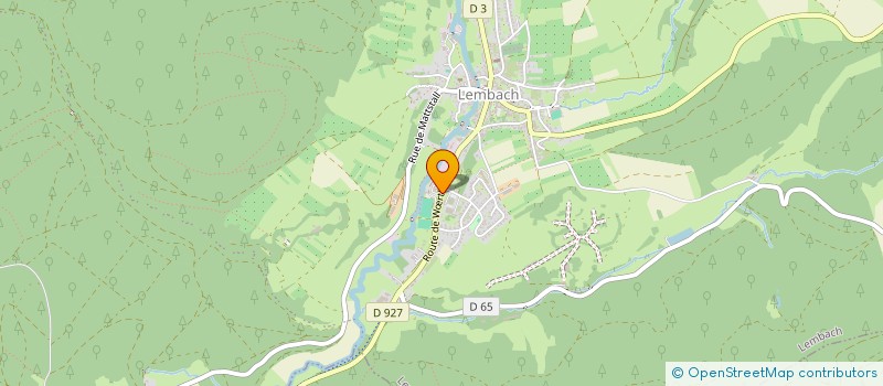 localisation de l'entreprise LES MATERIAUX DU FLECKENSTEIN à LEMBACH