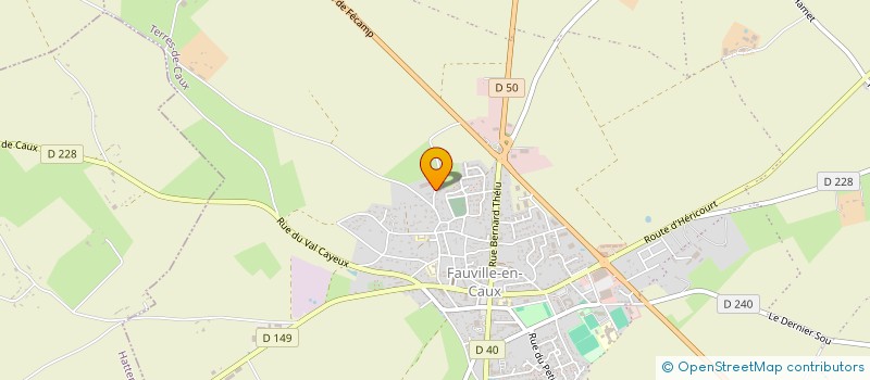 localisation de l'entreprise LES MATERIAUX FAUVILLAIS à TERRES-DE-CAUX