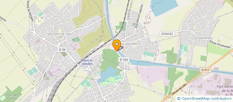 localisation de l'entreprise LES MATERIAUX RECYCLES  PONT-A-VENDIN