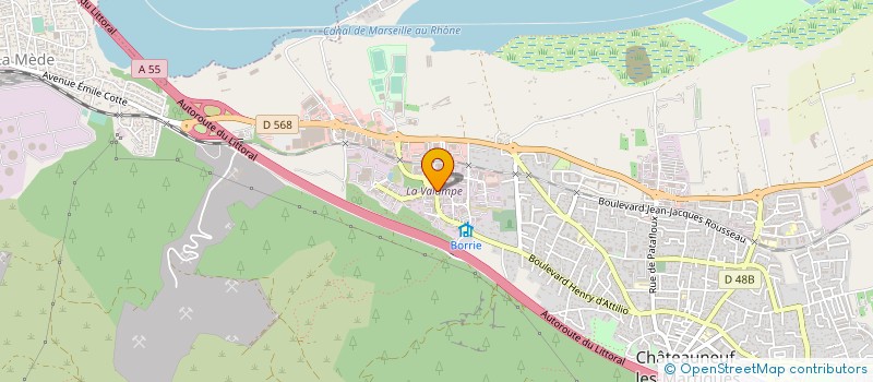 localisation de l'entreprise LES MATERIAUX RUSTIQUES  CHATEAUNEUF-LES-MARTIGUES