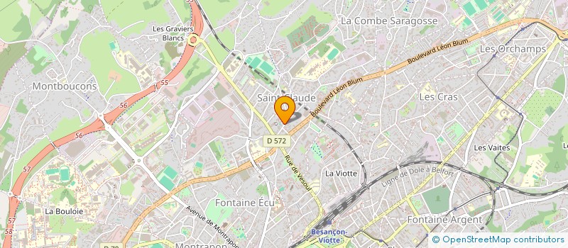 localisation de l'entreprise LES MATERN'AILES  BESANCON