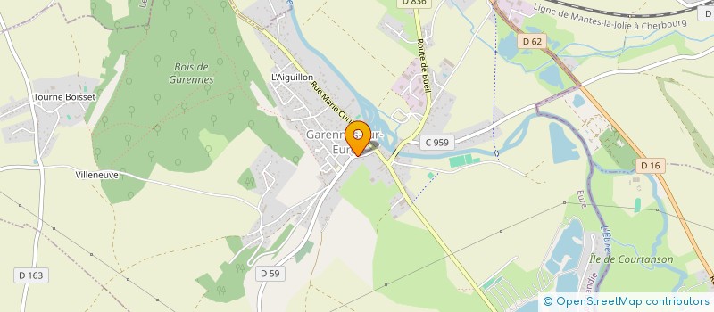 localisation de l'entreprise LES MATHEL'HEAU DU DESERT  GARENNES-SUR-EURE