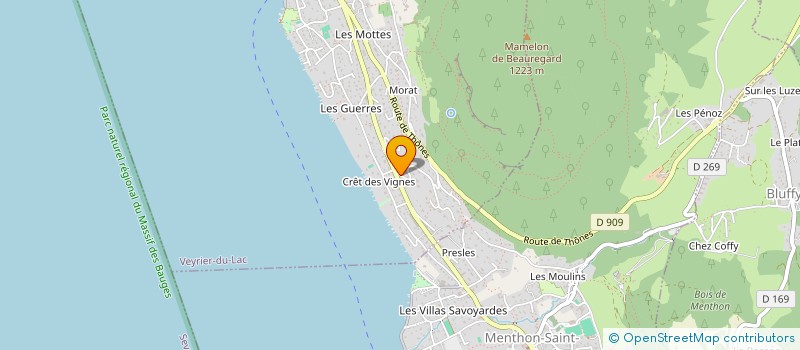 localisation de l'entreprise LES MATHS  VEYRIER-DU-LAC