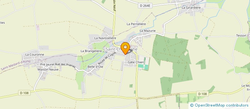 localisation de l'entreprise LES MATHURINS DE COPPELIA  SAINT-CHRISTOPHE