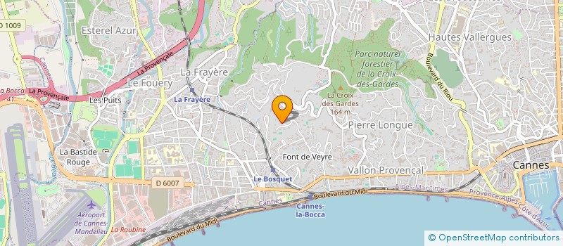localisation de l'entreprise LES MATINES à CANNES