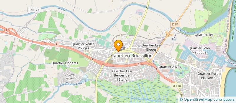 localisation de l'entreprise LES MATINS BLANCS  CANET-EN-ROUSSILLON