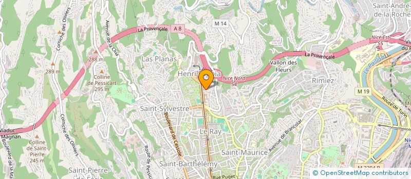 localisation de l'entreprise LES MATINS DE PAUL ET VIRGINIE à NICE