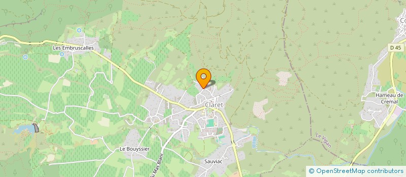 localisation de l'entreprise LES MATOUS DU PIC  CLARET