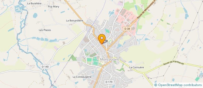 localisation de l'entreprise LES MAUGES EN GATINE  MONCOUTANT-SUR-SEVRE