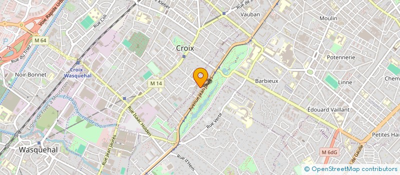 localisation de l'entreprise LES MAURY  ROUBAIX