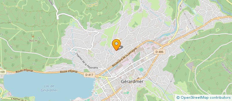 localisation de l'entreprise LES MAUVAIS ELEVES  GERARDMER