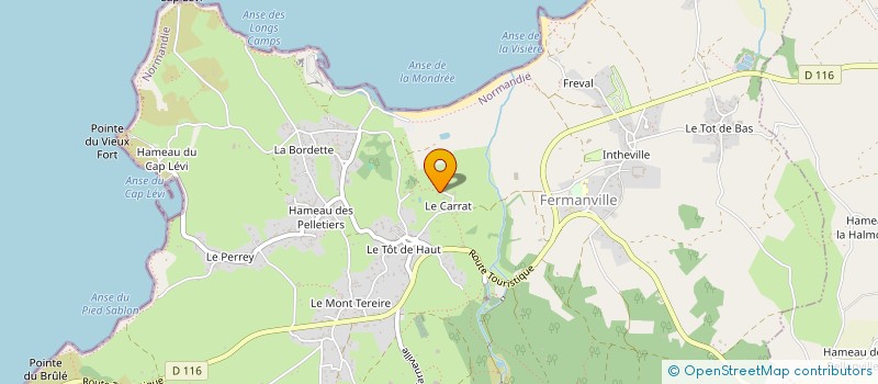 localisation de l'entreprise LES MAUVAISES FILLES ET CIE  FERMANVILLE