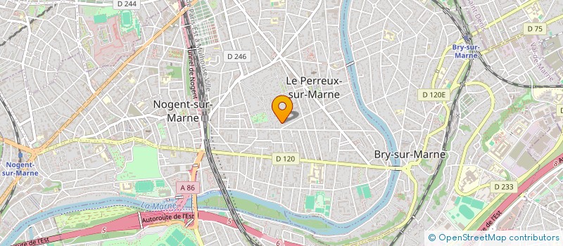 localisation de l'entreprise LES MAUVES DU GIFFRE  LE PERREUX-SUR-MARNE
