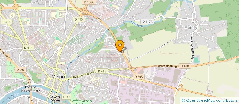 localisation de l'entreprise LES MAUX BLEUS à MELUN