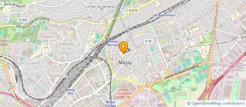 localisation de l'entreprise LES MAUX DITS à MASSY
