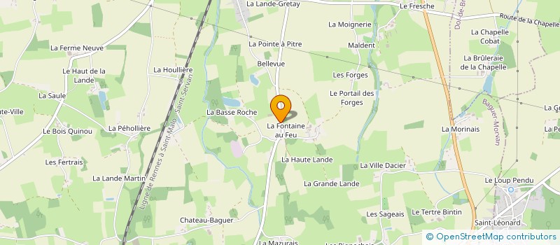 localisation de l'entreprise LES MAUX DU COEUR  BAGUER-MORVAN