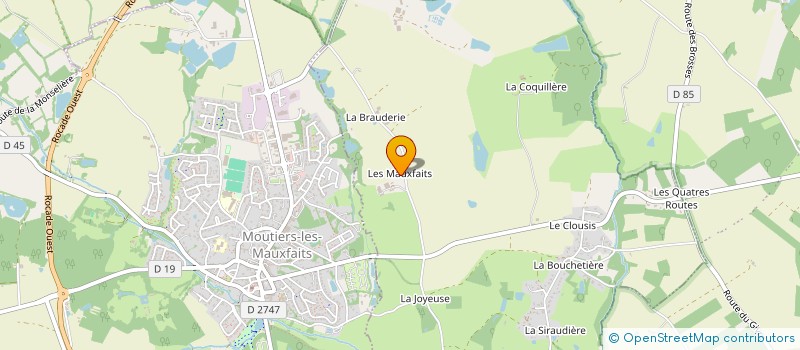 localisation de l'entreprise LES MAUXFAITS  LE GIVRE