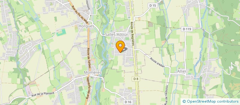 localisation de l'entreprise LES MAYNATS D'ALLIADOUR  SALLES-ADOUR