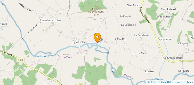 localisation de l'entreprise LES MAYNETTES  COMBERANCHE-ET-EPELUCHE