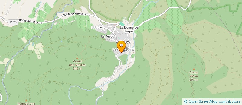 localisation de l'entreprise LES MAYOUNS à LES MAYONS