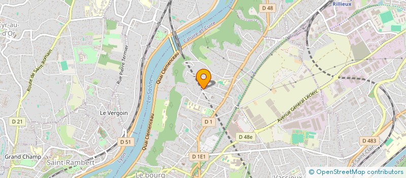 localisation de l'entreprise LES MAZES  CALUIRE-ET-CUIRE